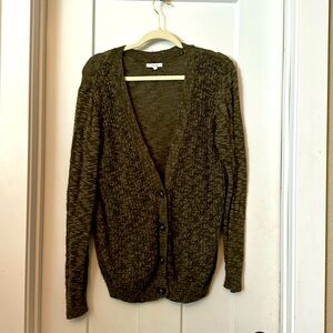 Weathered green cardigan